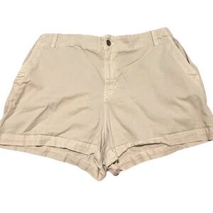Bella Dahl Tan Shorts Pockets Large Buttery Soft Buttons